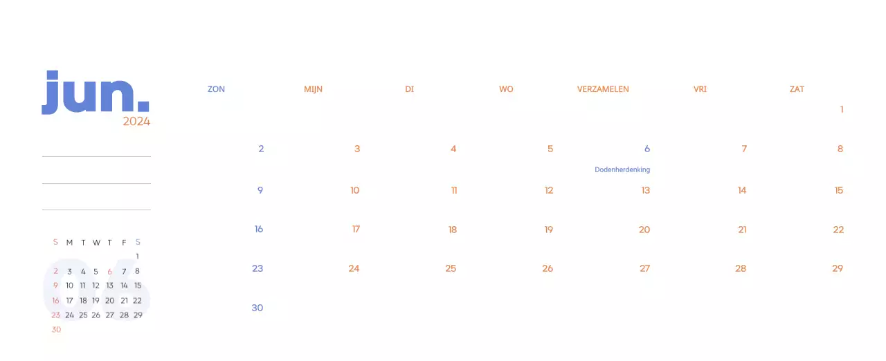 Werkkalender met prachtige illustraties