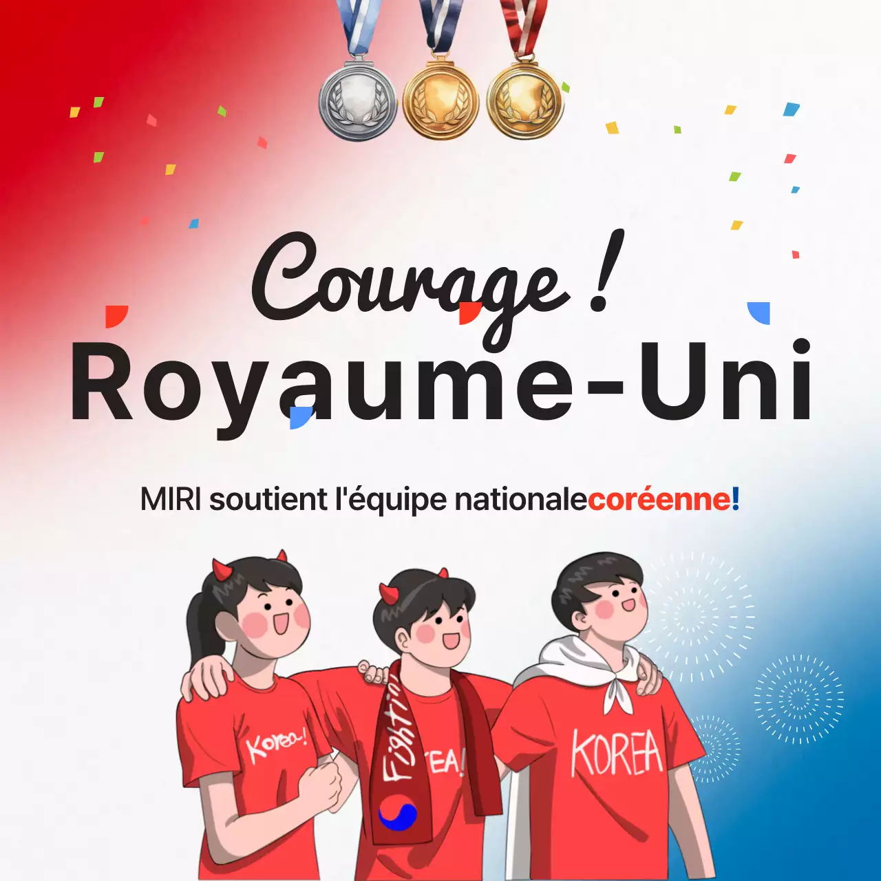 Promouvoir un simple événement rouge et bleu