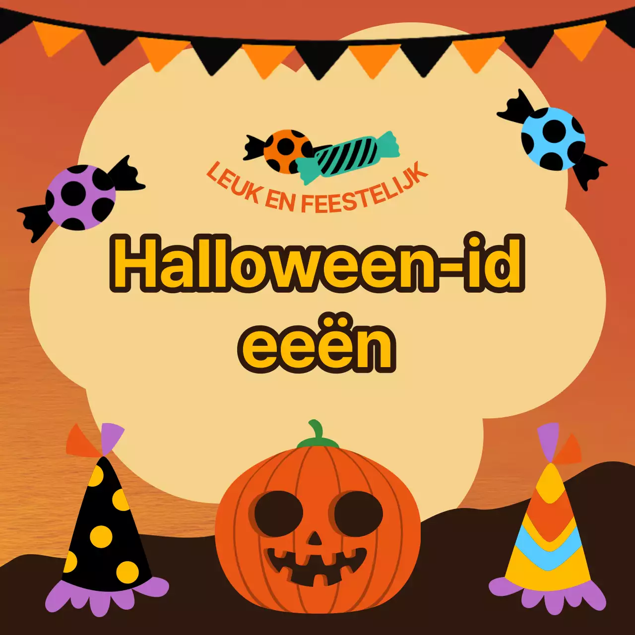 Leuke Halloween-decoratie-ideeën in oranje promoten