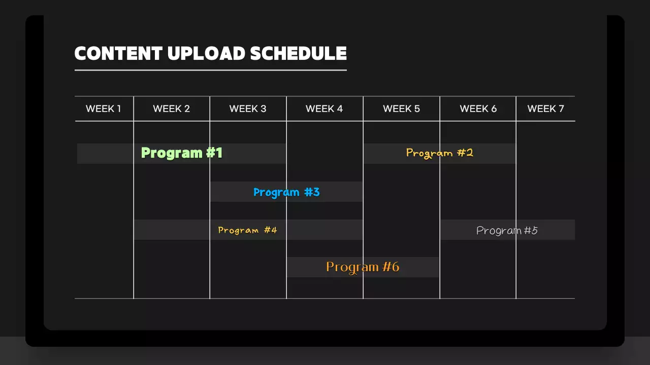 블랙 모던 콘텐츠 계획 프레젠테이션