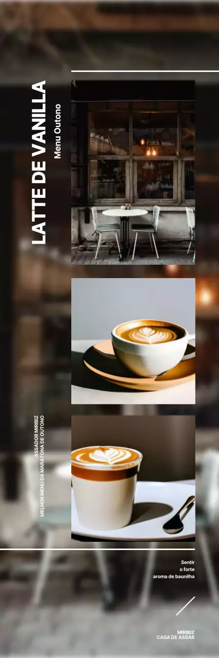 Promova o novo menu de outono do seu café com fotografias outonais