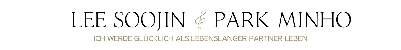 Hochzeitsandenken mit luxuriöser Kalligraphie