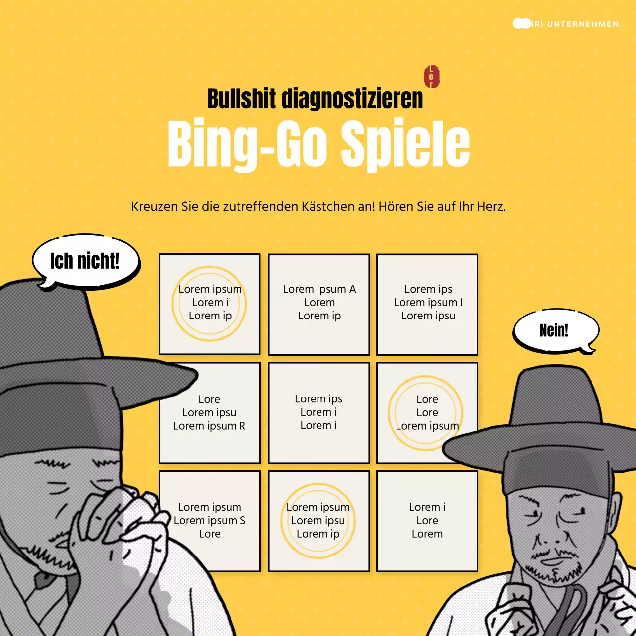 Gelber und schwarzer Knebeltest @yellowandblackgagtest