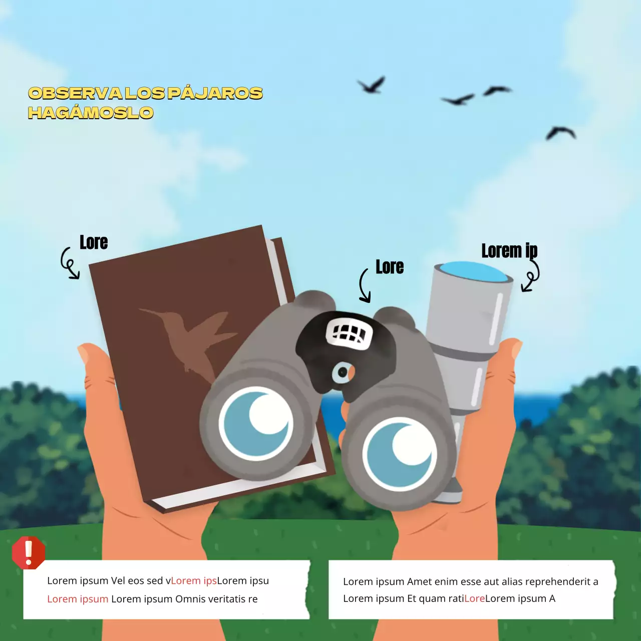 Recursos educativos del Día Mundial de las Aves Migratorias de octubre en verde y azul claro