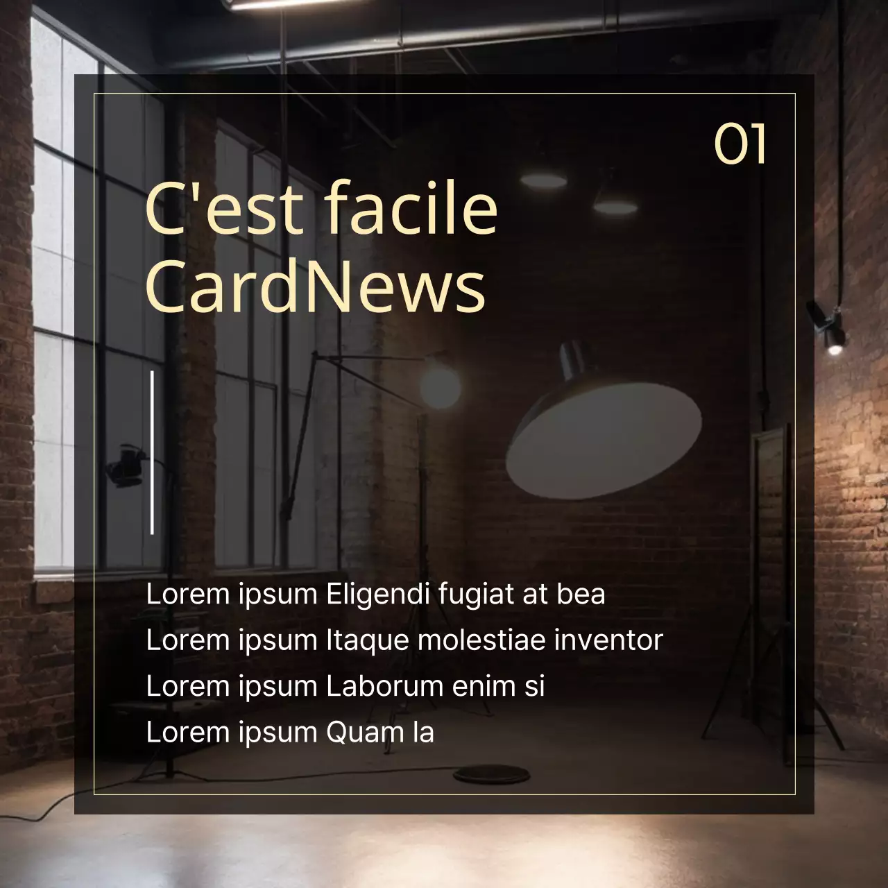 Matériel de formation avec fond photographique minimaliste noir et beige