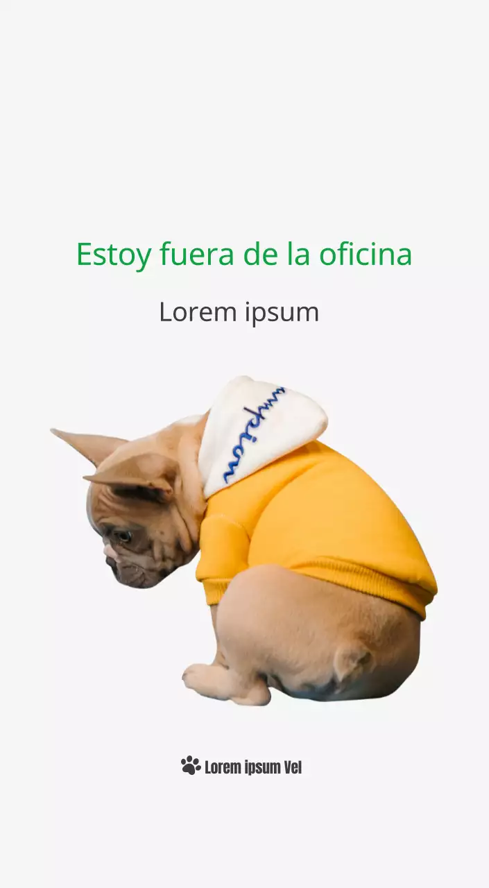 Un calendario con la imagen de un cachorro y un bonito mensaje en tonos verdes.