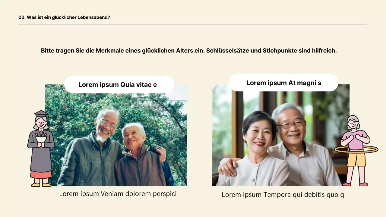 Kitschiges Silvertown in Mint und Gelb Kursmaterialien