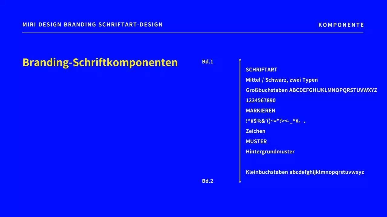 Ein einfacher Branding-Schriftentwurfsvorschlag in Blau.