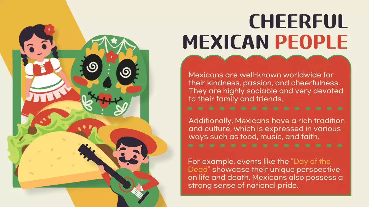 Red Cultural Mexico Invitation Presentation