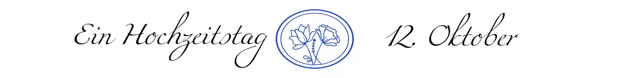 Hochzeitsandenken mit luxuriöser Kalligraphie