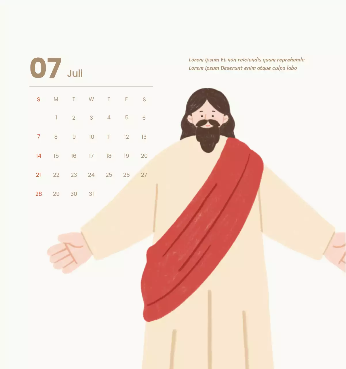 Ein Andachtskalender mit gemütlichen Illustrationen und Bibelversen auf hellblauem Hintergrund