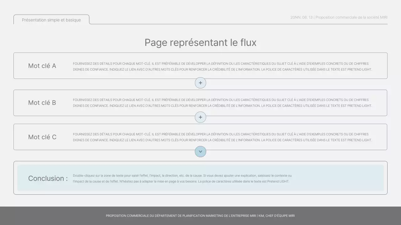 Rapport de base simple en bleu clair et vert clair