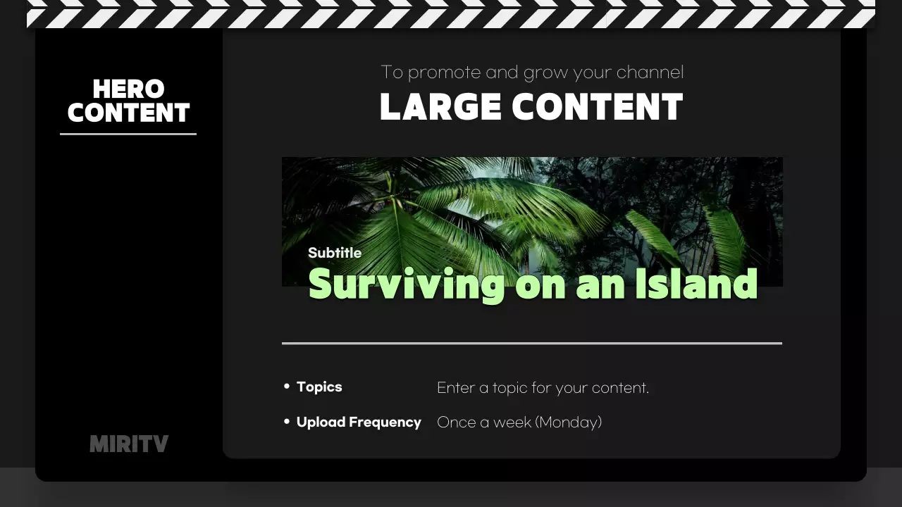 블랙 모던 콘텐츠 계획 프레젠테이션