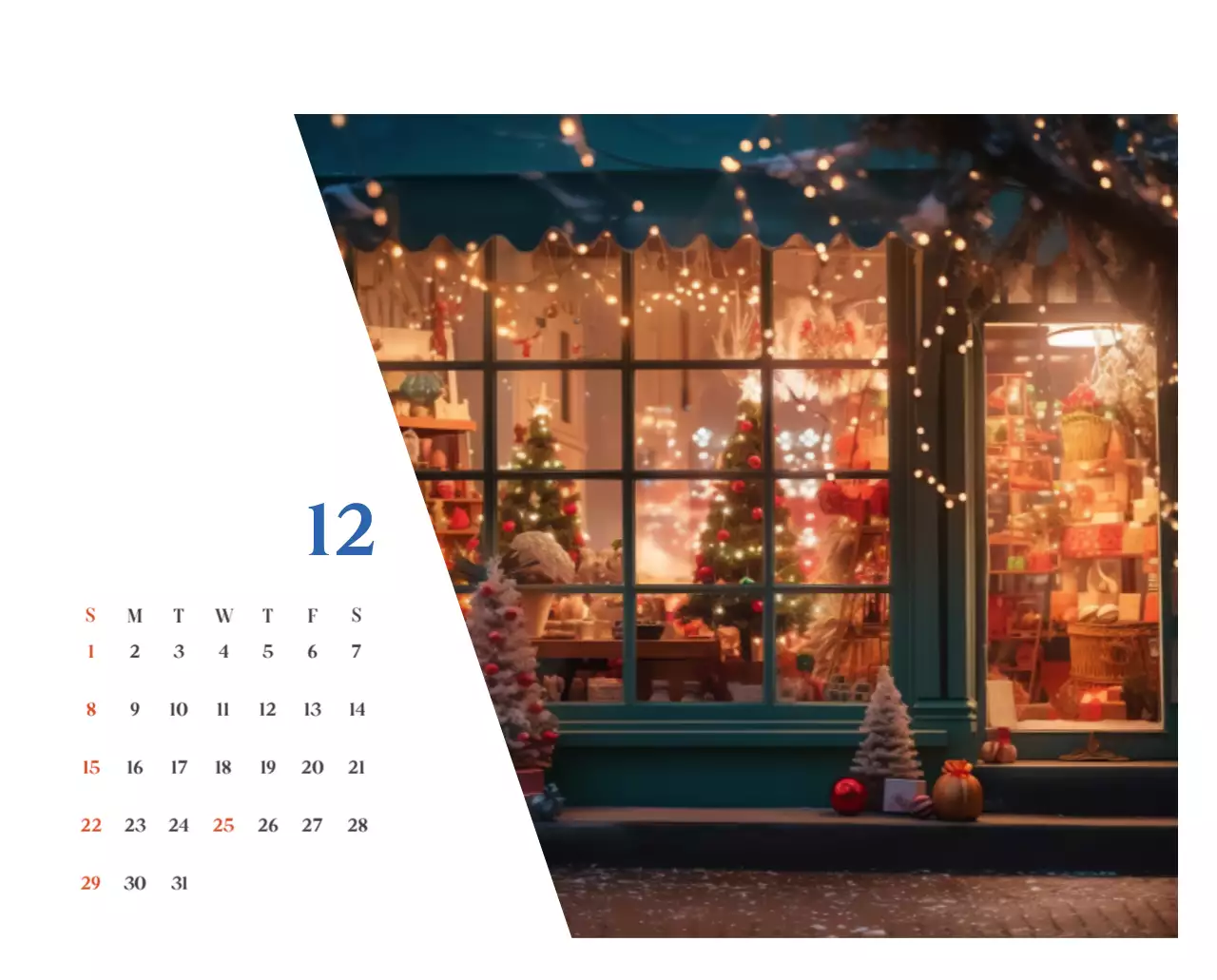 Calendrier hospitalier avec photos de paysages saisonniers