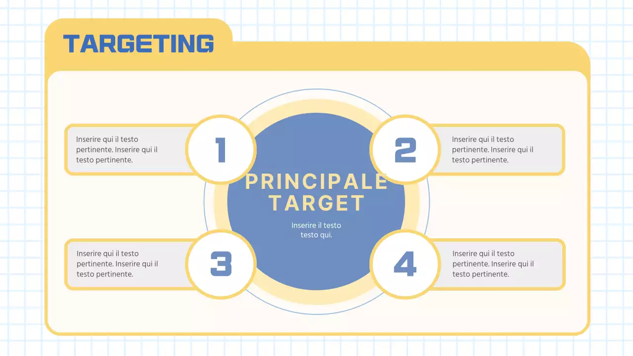 Verbale di riunione di marketing moderno in azzurro e giallo