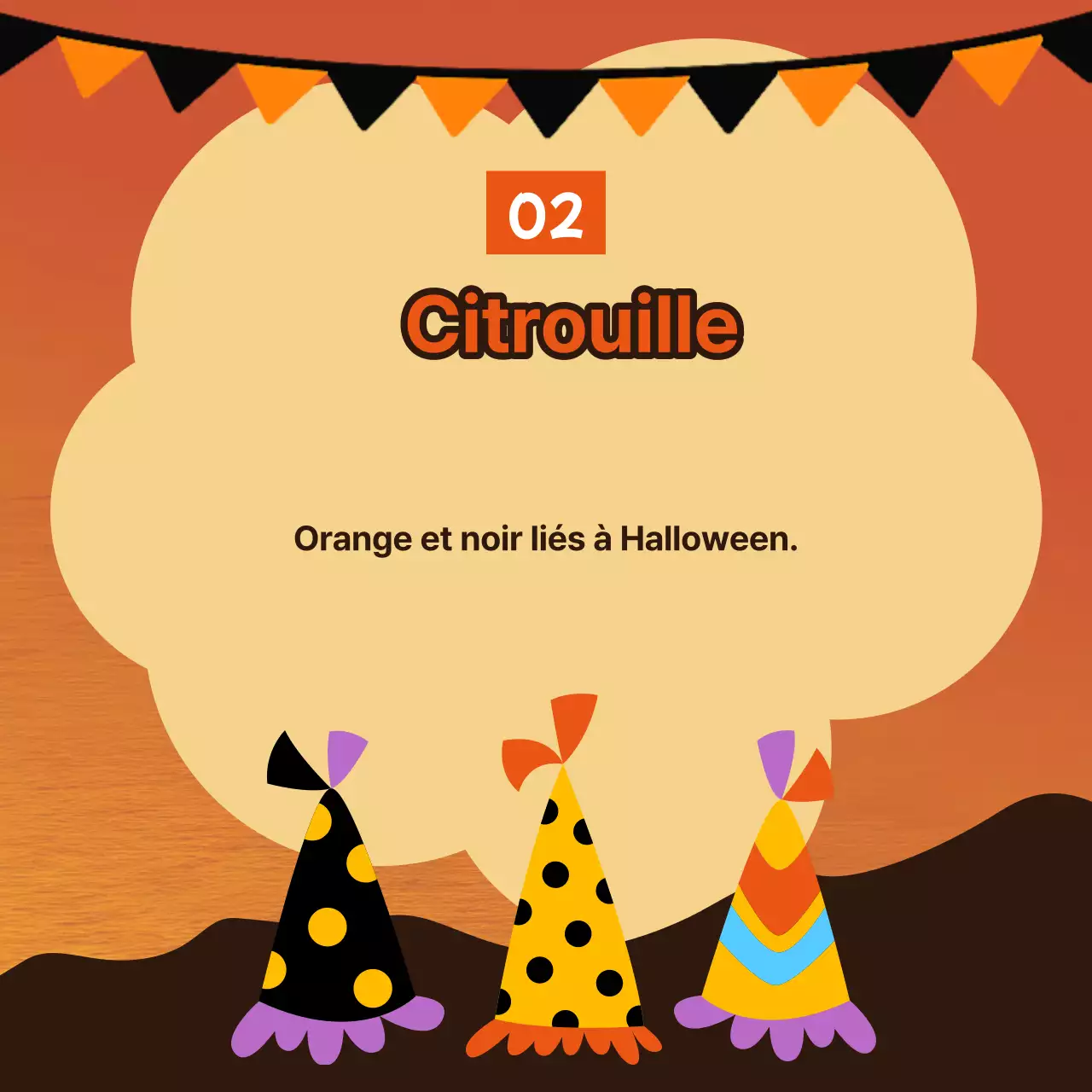 Promouvoir de jolies idées de décoration d'Halloween en orange