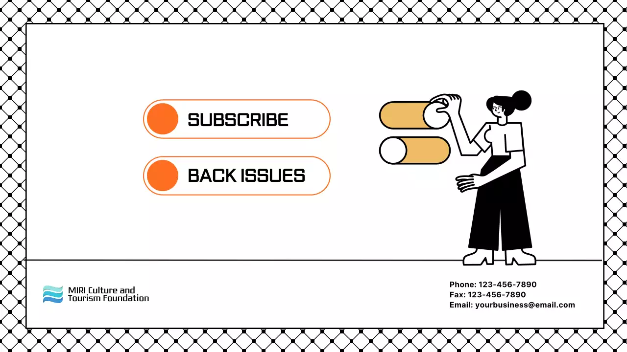 Orange Modern Tourism Newsletter Presentation