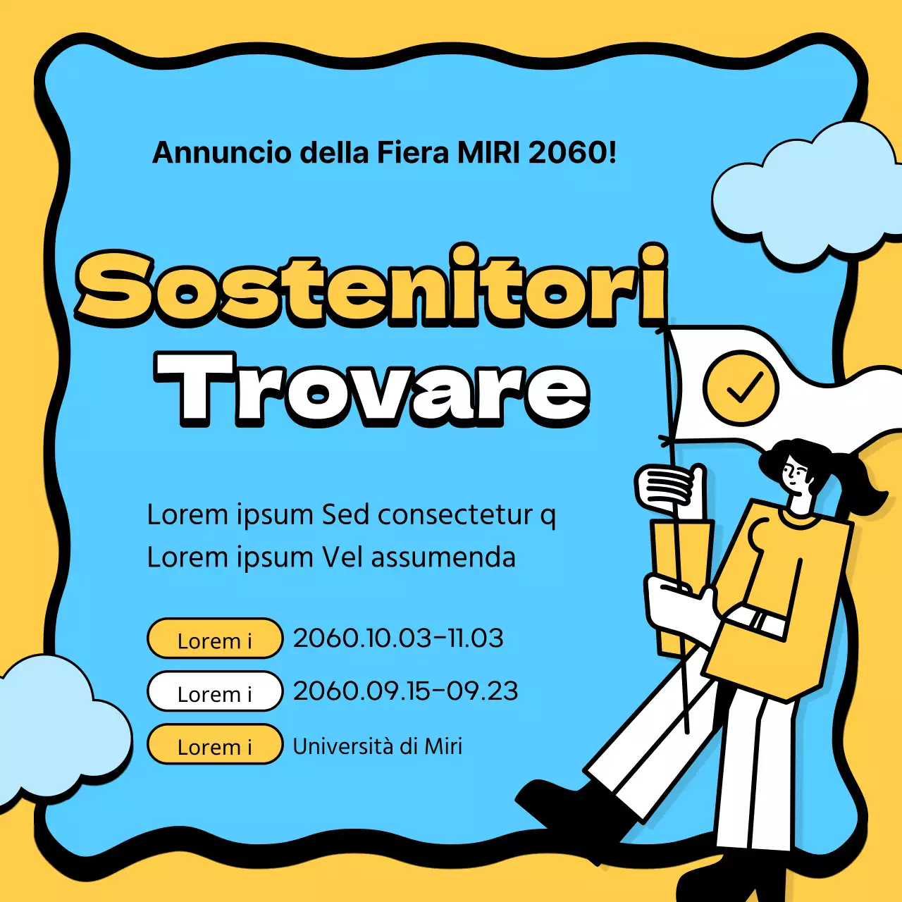 Un semplice appello ai sostenitori in giallo e azzurro