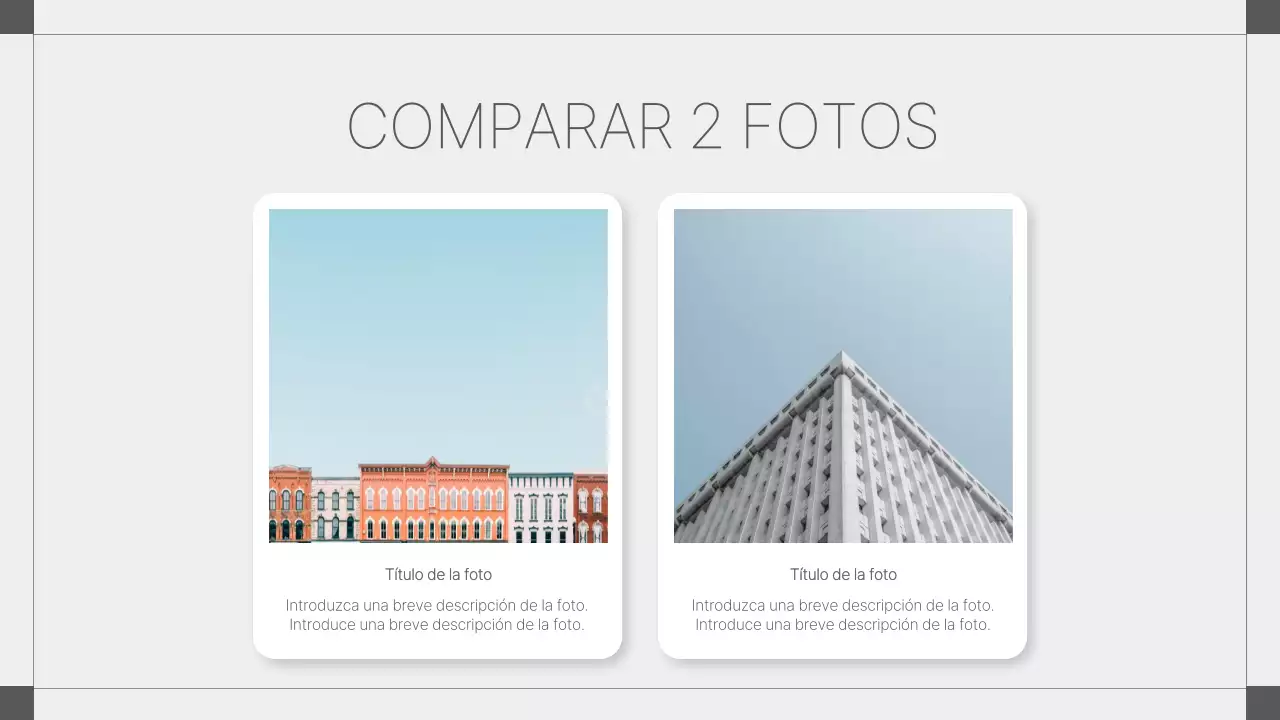 Propuesta de collage fotográfico geométrico en blanco y azul