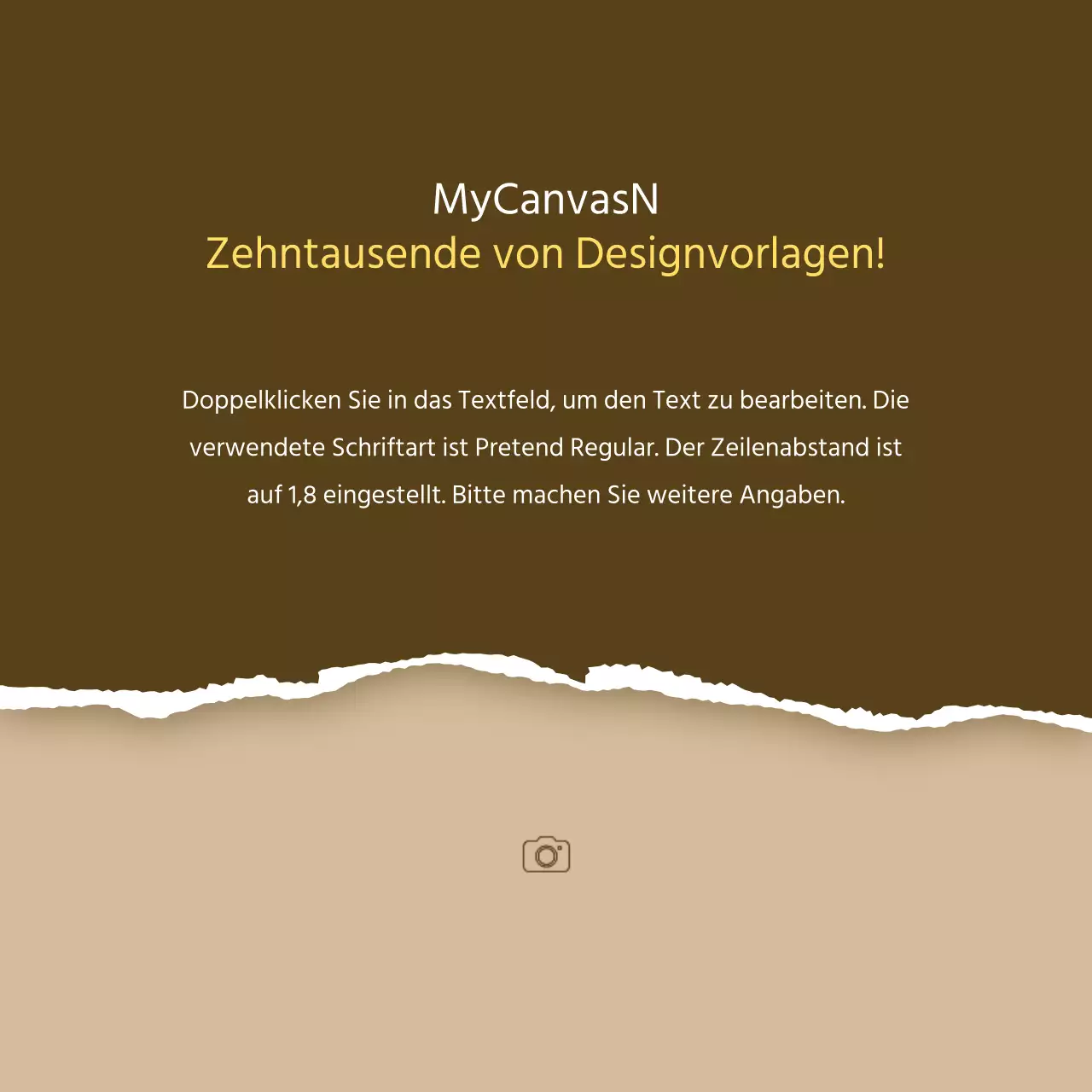 Eine einfache Storytelling-Produktpräsentation in Gelb und Beige