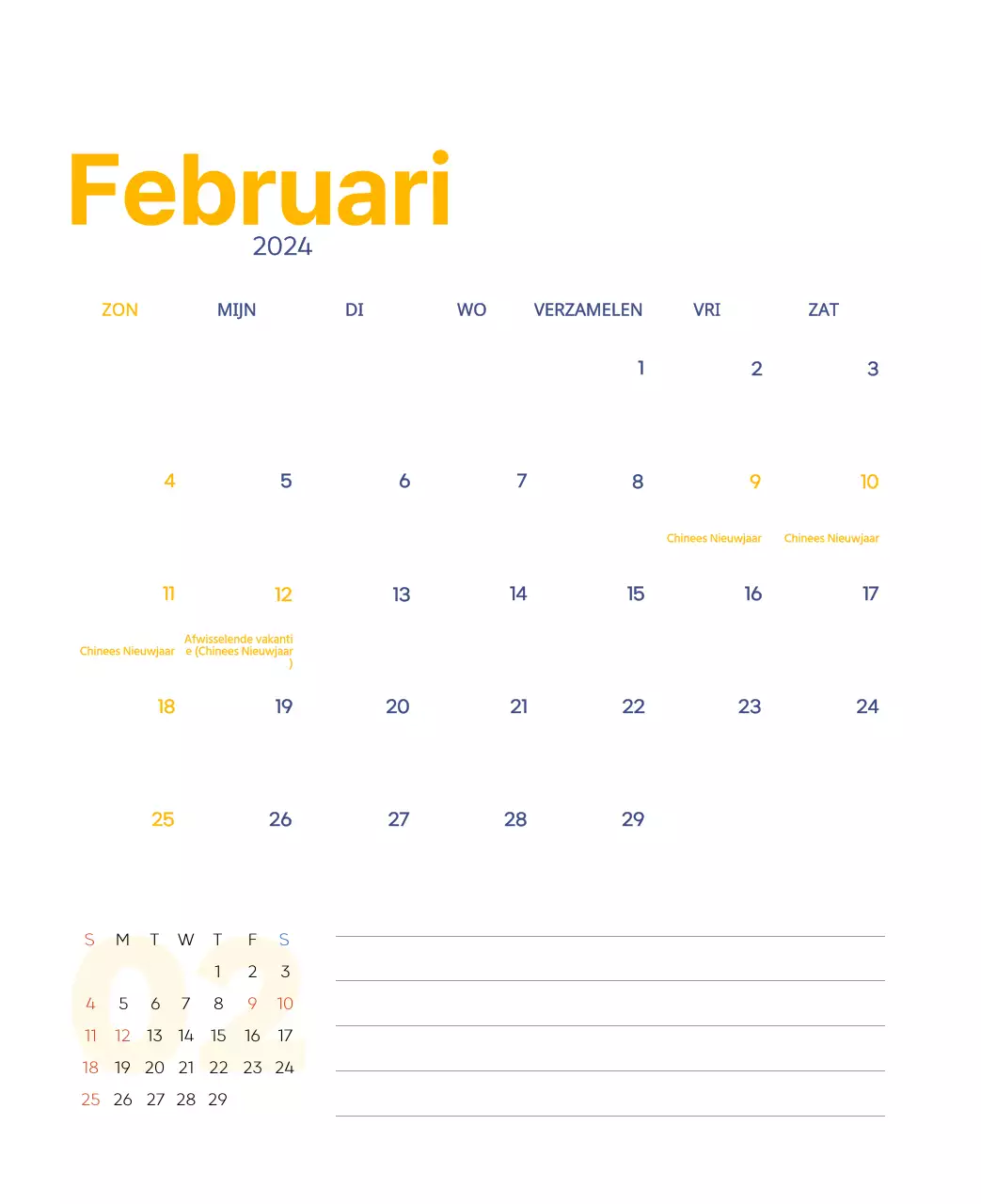 Werkkalender met prachtige illustraties