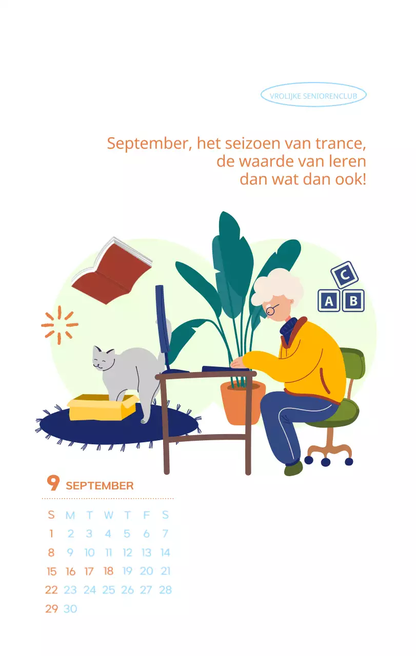 Werkkalender met prachtige illustraties