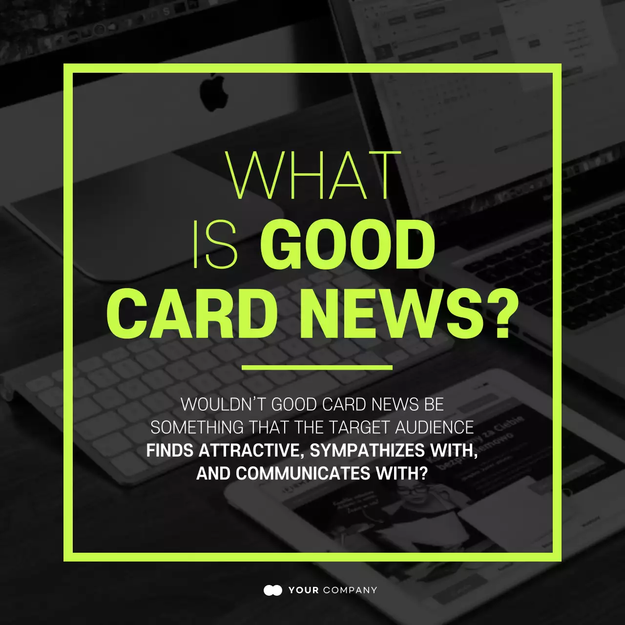 Neon Trendy Marketing Promotion Instagram Carousel