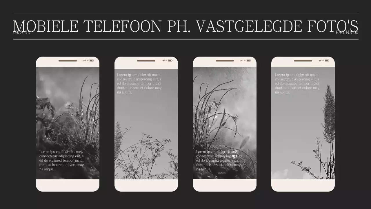 Eenvoudige fotocollage voorstel in bultrug