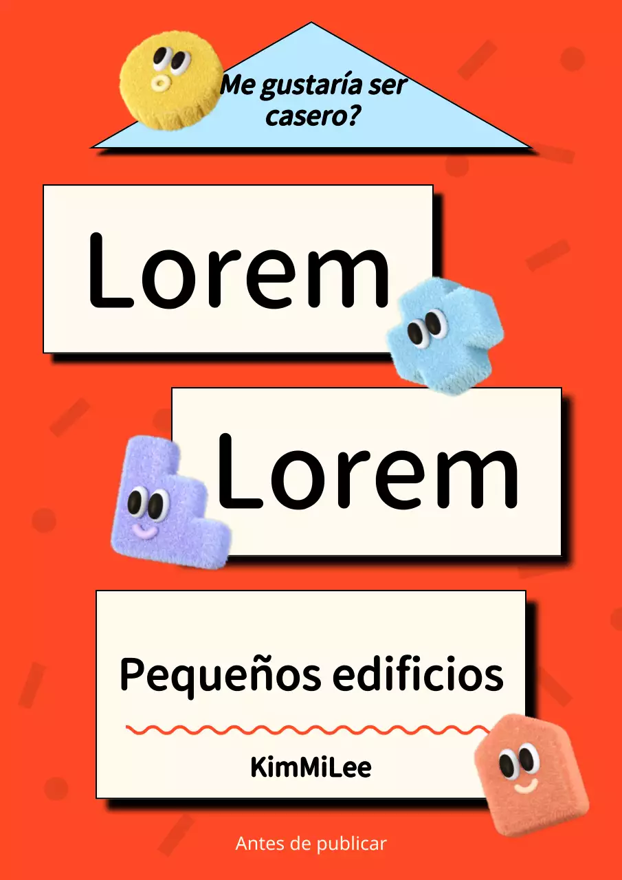 Kitschy portada de libro de inversión inmobiliaria en rojo y azul claro
