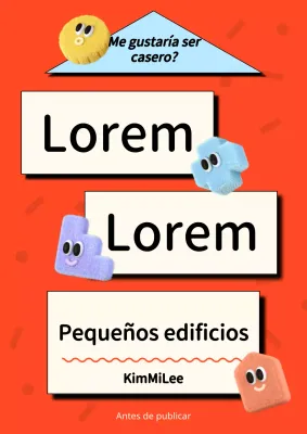 Kitschy portada de libro de inversión inmobiliaria en rojo y azul claro