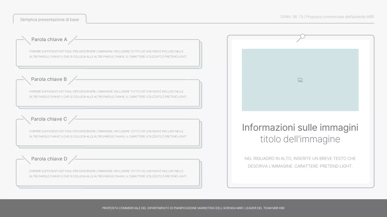 Semplice rapporto di base in azzurro e verde chiaro