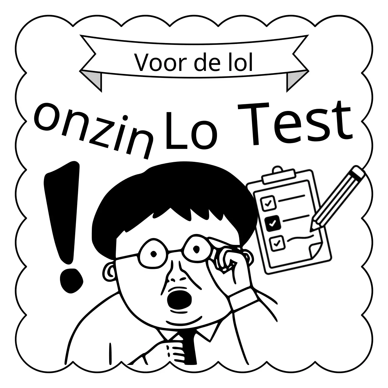 Zwart-wit, misselijkmakende testreclames