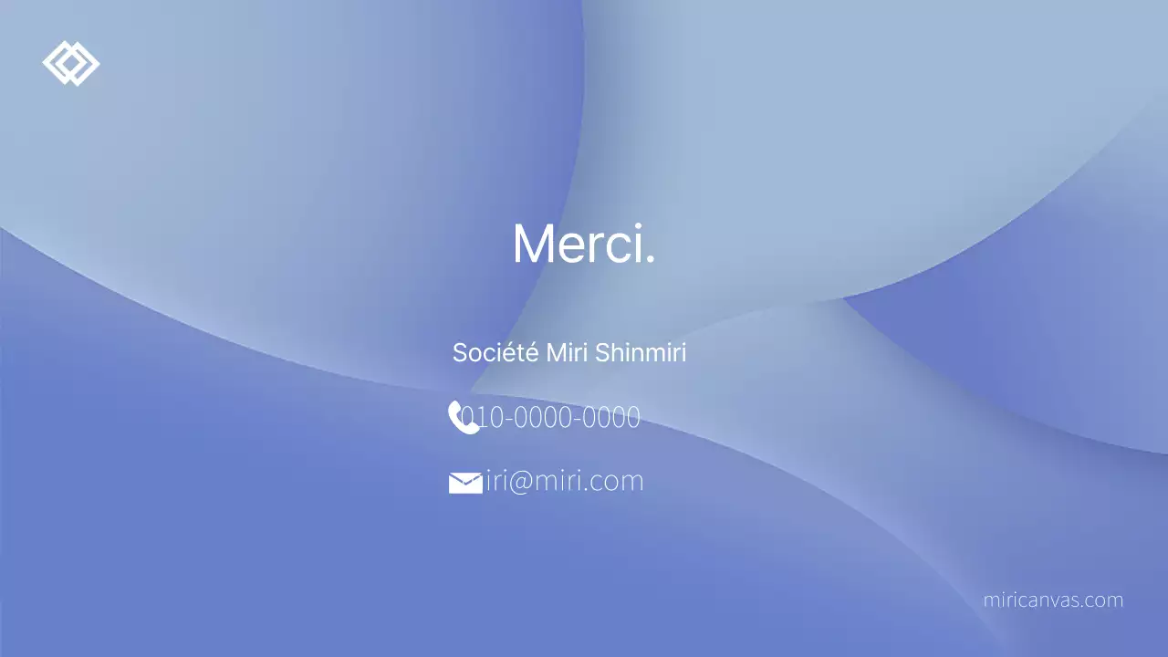 Profil d'entreprise de réunion moderne en bleu