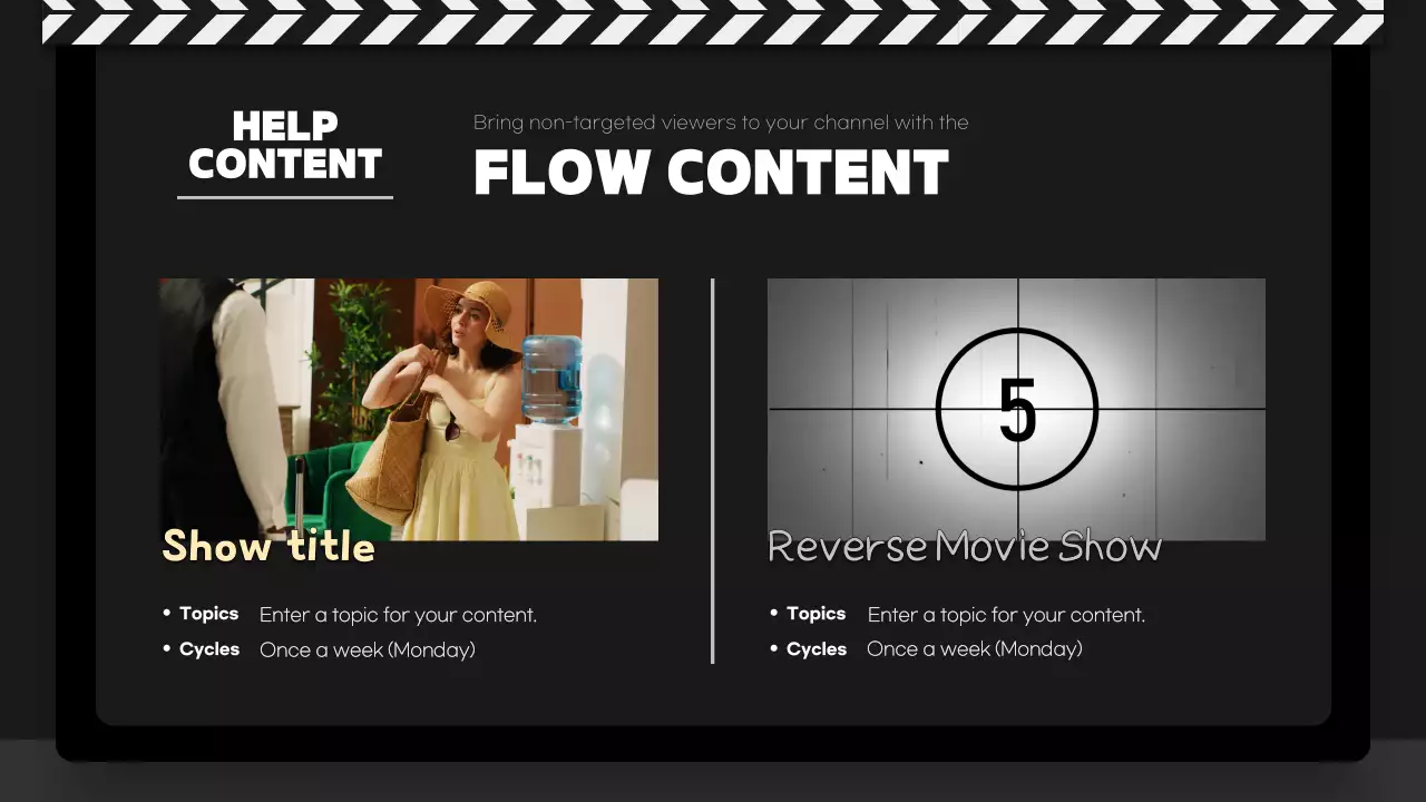 블랙 모던 콘텐츠 계획 프레젠테이션