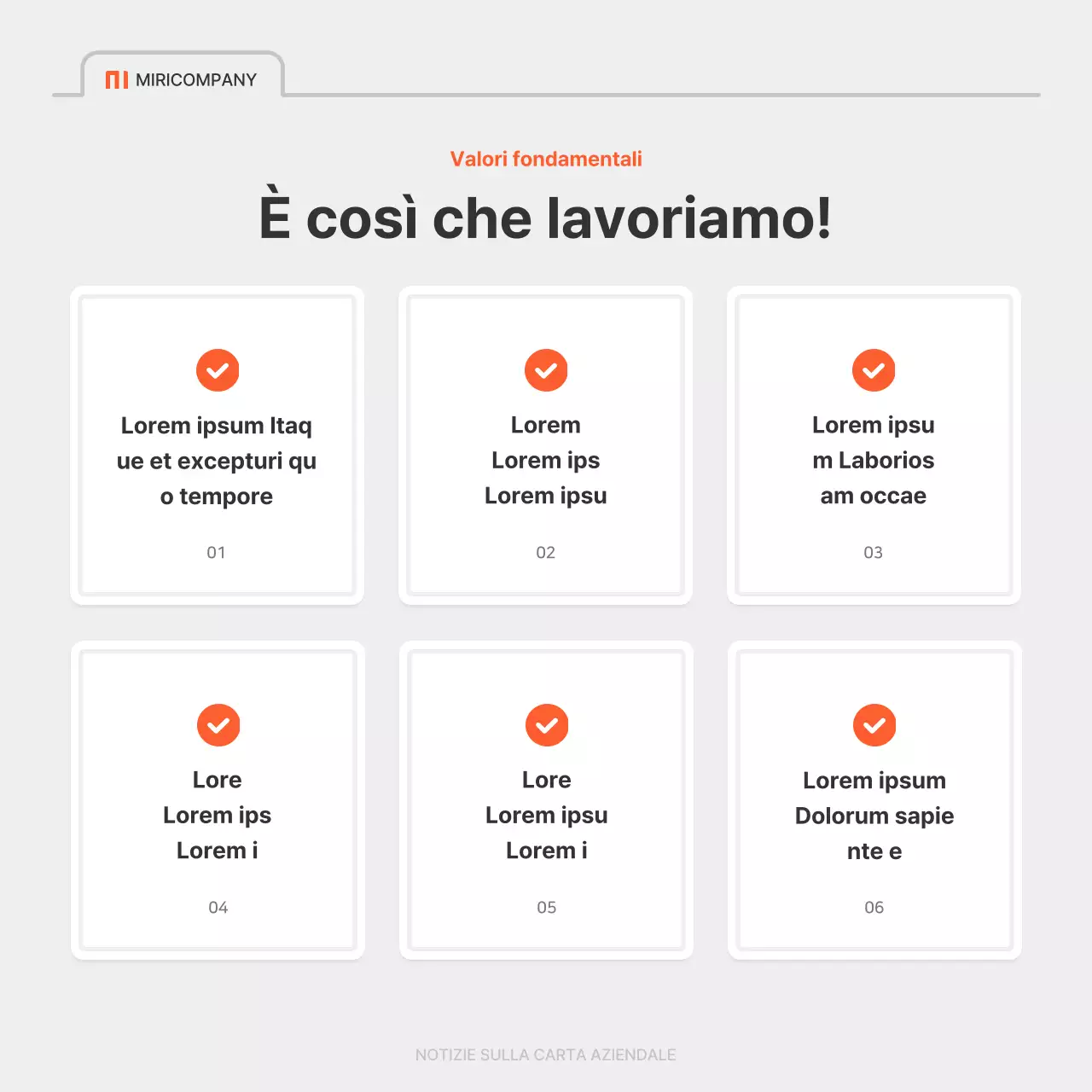 Un semplice annuncio di lavoro aziendale in rosso e grigio