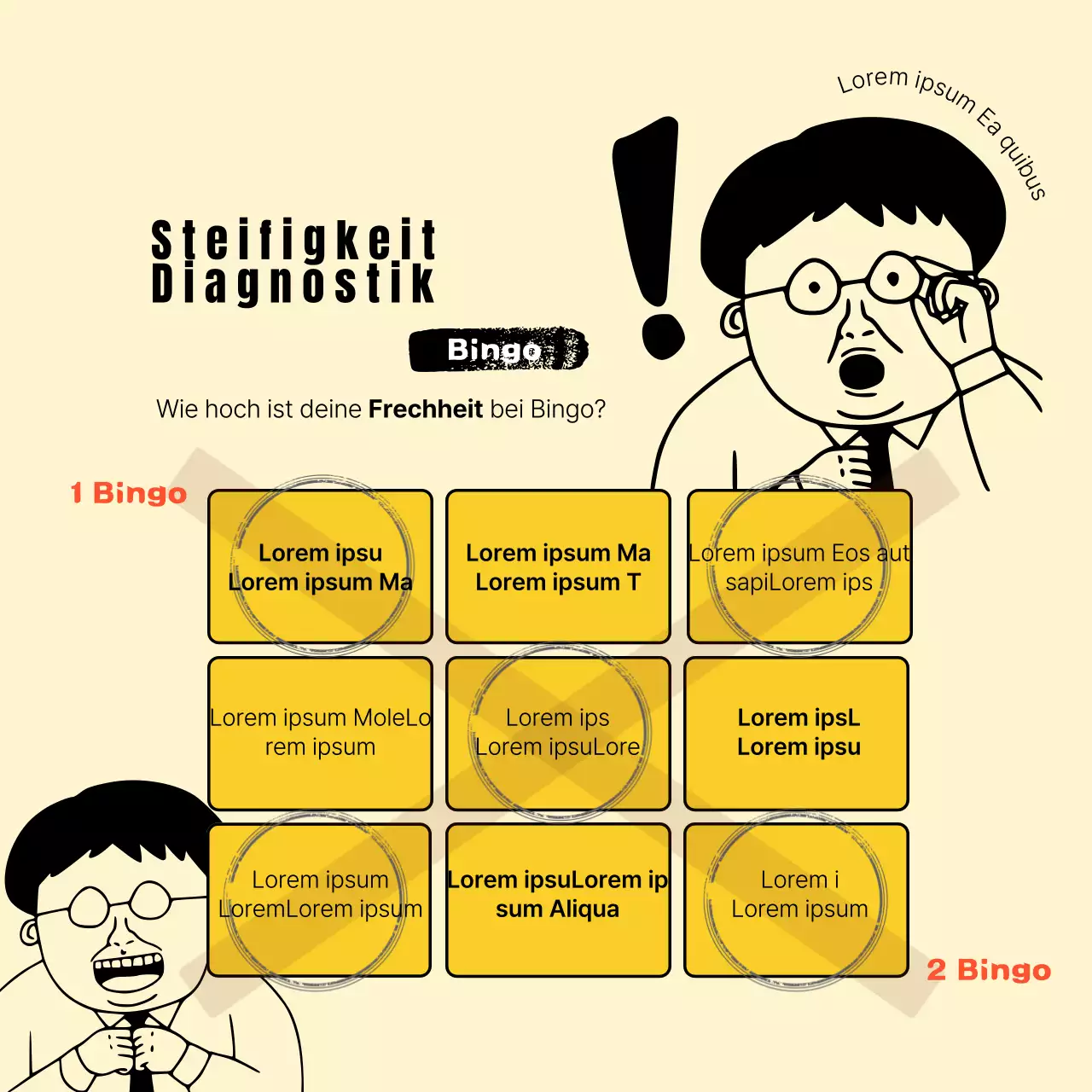 Ein Leitfaden für den orangefarbenen, einfachen Stummtest