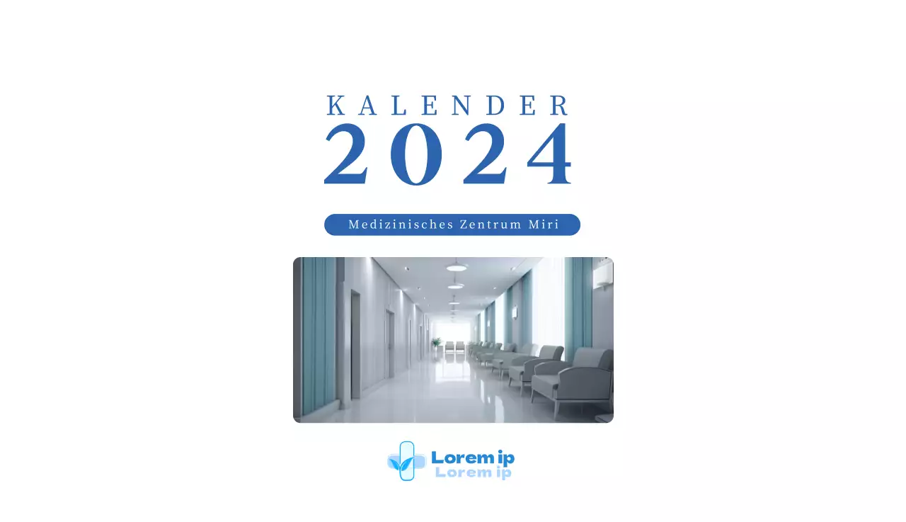 Krankenhauskalender mit saisonalen Landschaftsfotos