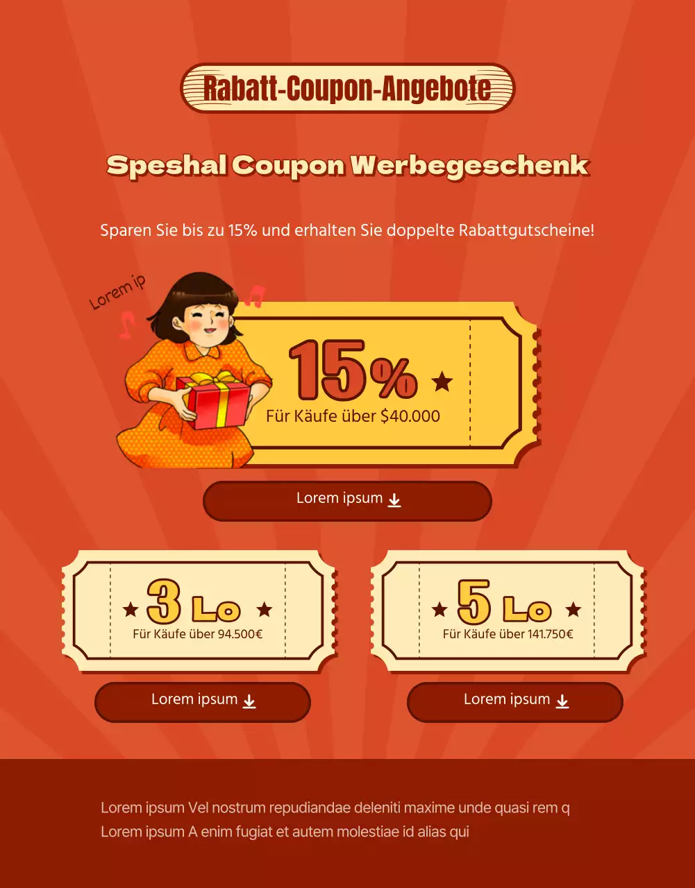 Fördern Sie einen roten Retro-Look