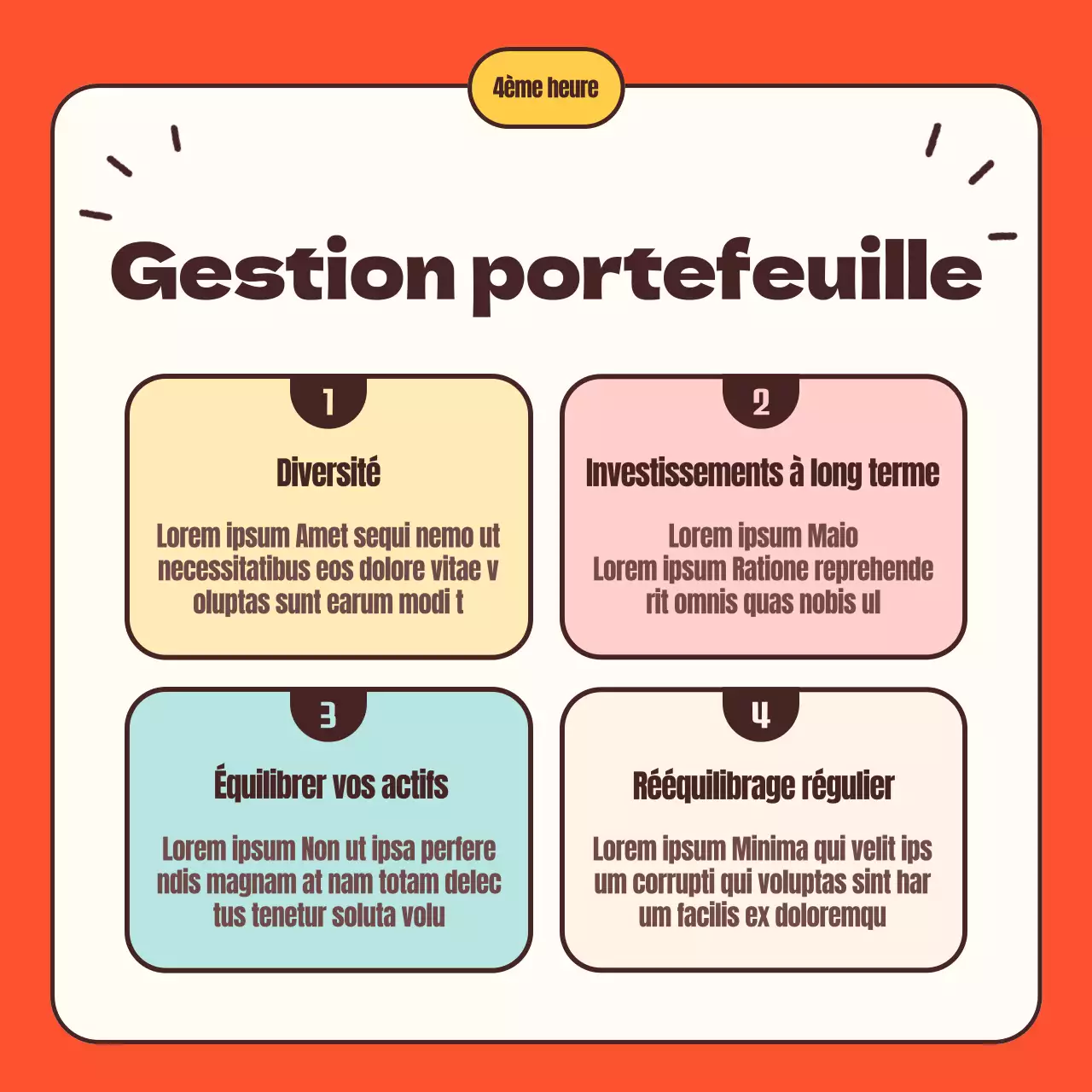 Un guide simple pour les débutants sur les actions orange et jaunes
