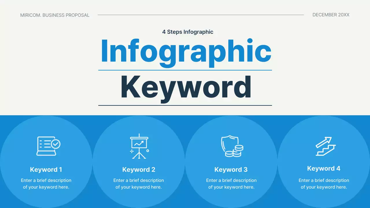 파랑의 심플한 발표용 비즈니스 기획서