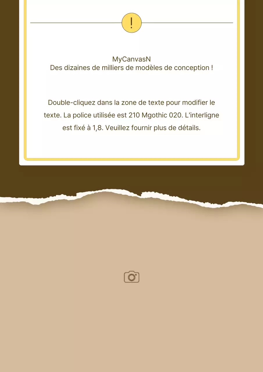 Une présentation de produit simple en jaune et beige