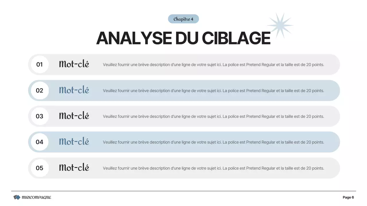 Un plan d'affaires simple en gris et blanc