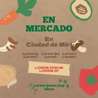 Promover los mercados de agricultores en marrones y verdes