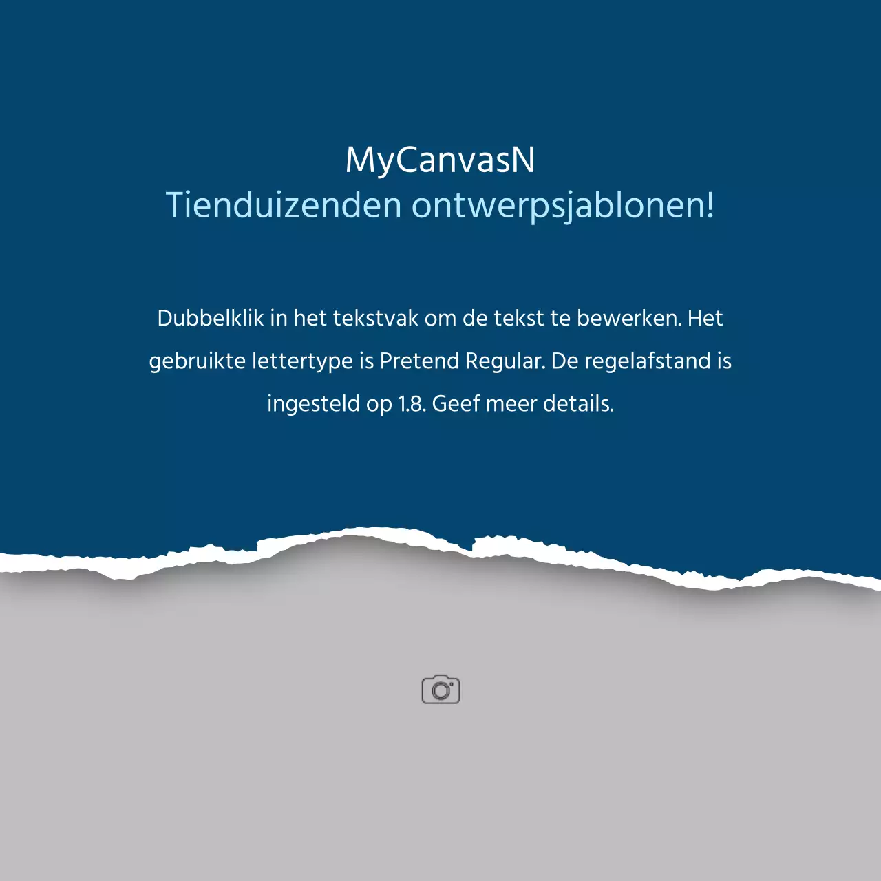 Een eenvoudige storytelling in blauw en lichtblauw