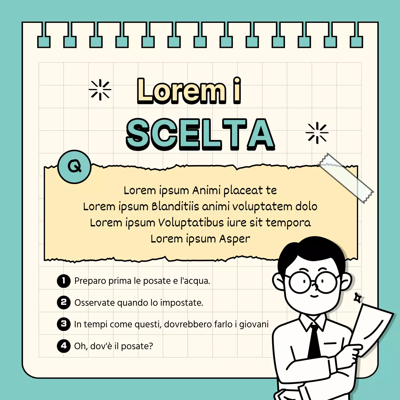 Un semplice test di livello goofy in menta e giallo @simplegoofy