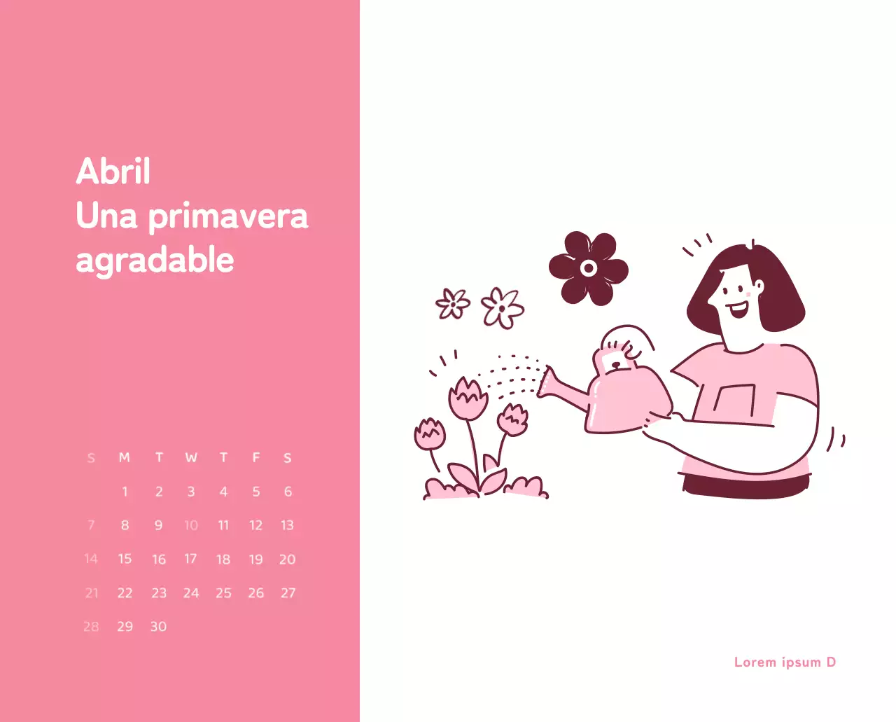 Un calendario con ilustraciones llenas de color y emoción