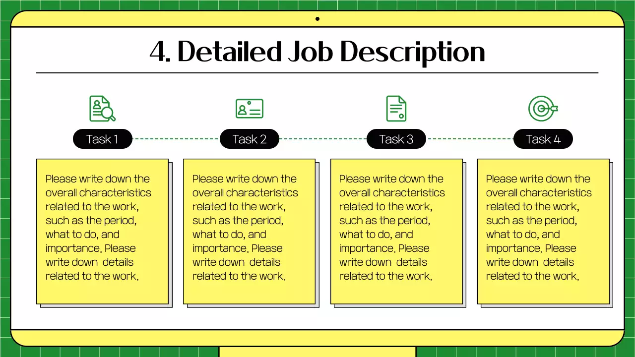 그린 미니멀 트레이닝 가이드 프레젠테이션