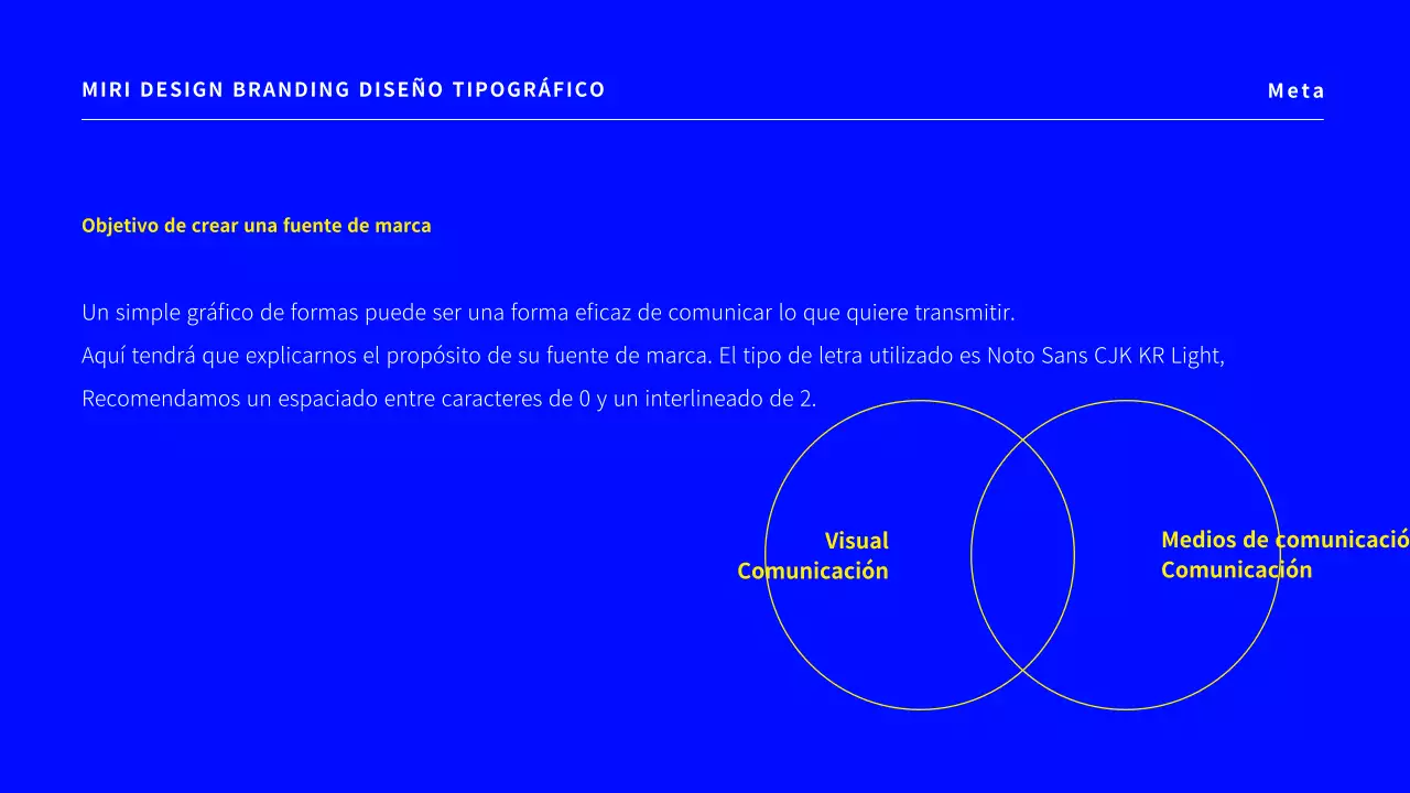 Una sencilla propuesta de diseño tipográfico de marca en azul.