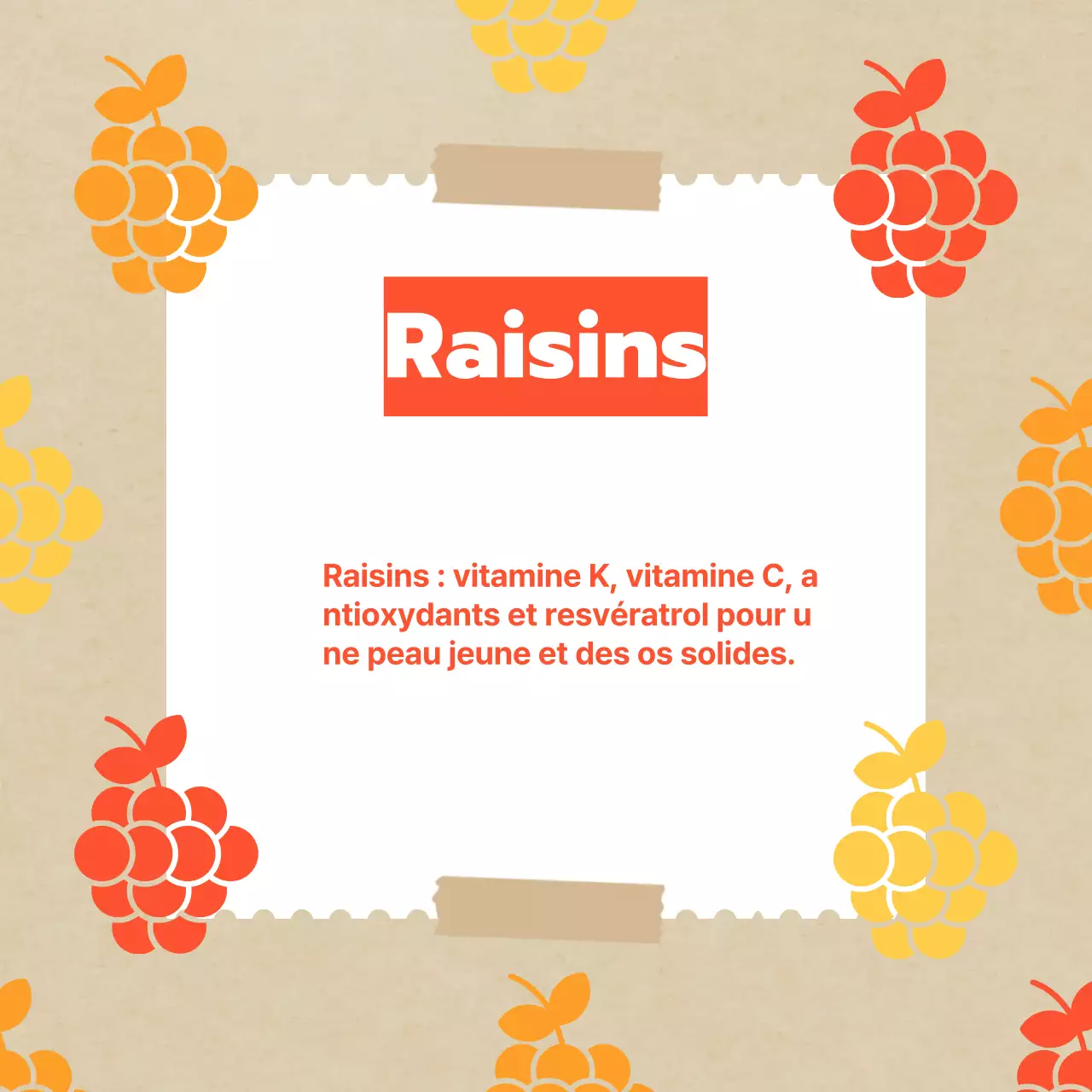 Promouvoir les fruits d'automne classiques dans les tons jaune et orange