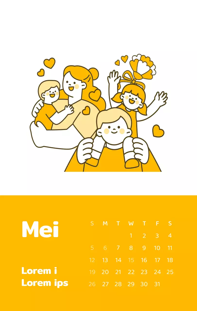 Een kalender met kleurrijke, emotionele illustraties